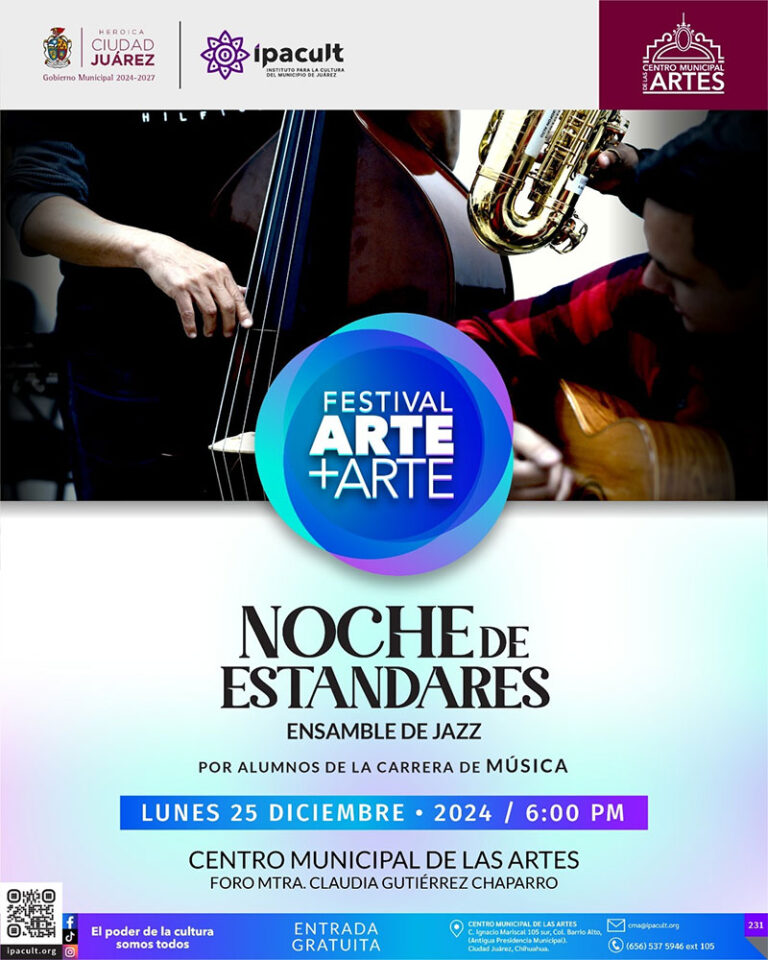 El festival Arte+Arte presenta el ensamble de jazz “Noche de Estandares” este lunes en el CMA