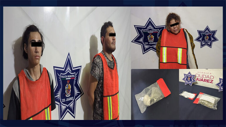 Detienen a tres personas por delitos contra la salud