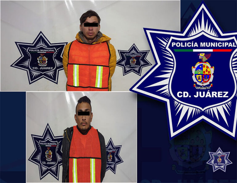 Elementos Municipales detuvieron a dos personas con orden de aprehensión