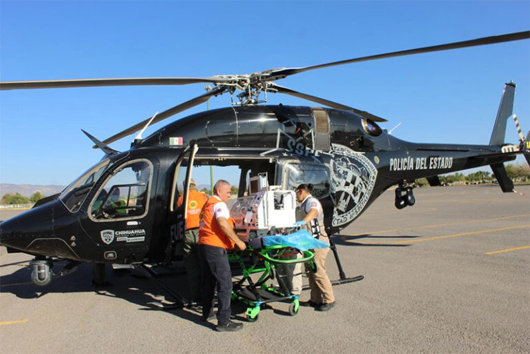 Prioriza Gobierno del Estado salud de los chihuahuenses a través de traslados aeromédicos