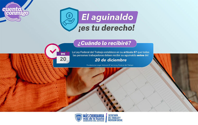 Invita Secretaría del Trabajo a asesorarse ante próximo pago de aguinaldo