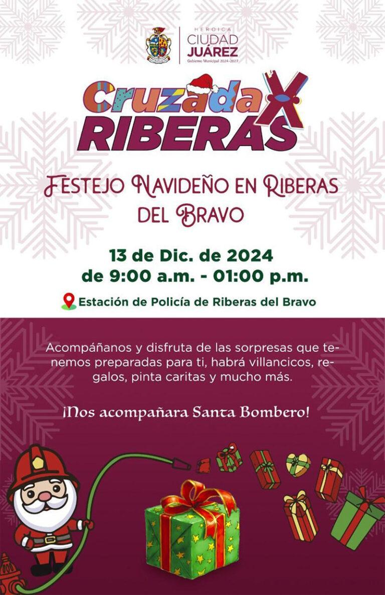 Organiza Desarrollo Urbano festejo navideño como parte de “Cruzada por Riberas”