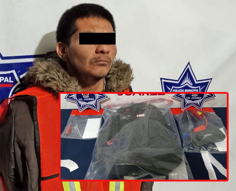 Arrestan a sujeto por el delito de robo a transeúnte con violencia