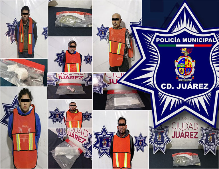 Arrestan a seis personas por delitos contra la salud