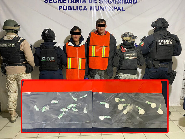 Mediante operativo BOI detienen a dos sujetos en posesión de cocaína