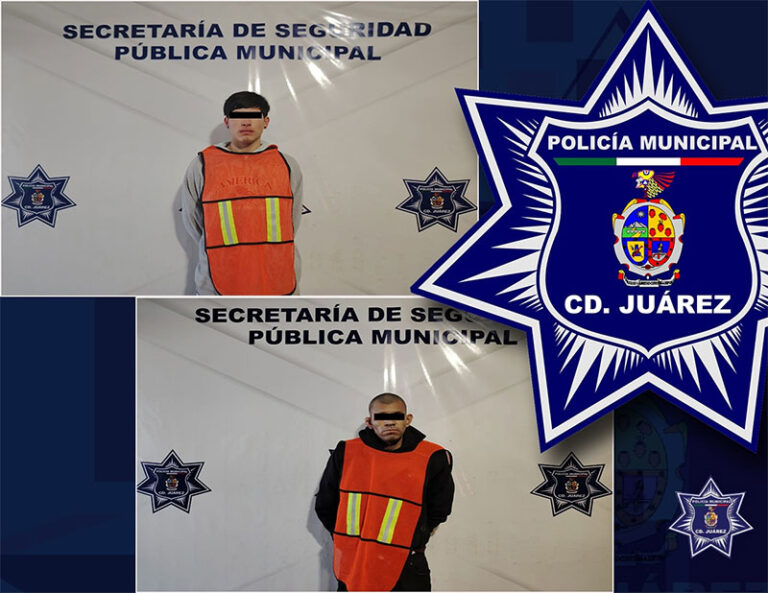 Elementos Municipales detuvieron a dos personas con orden de aprehensión