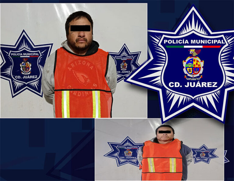 Elementos Municipales detuvieron a dos personas con orden de aprehensión