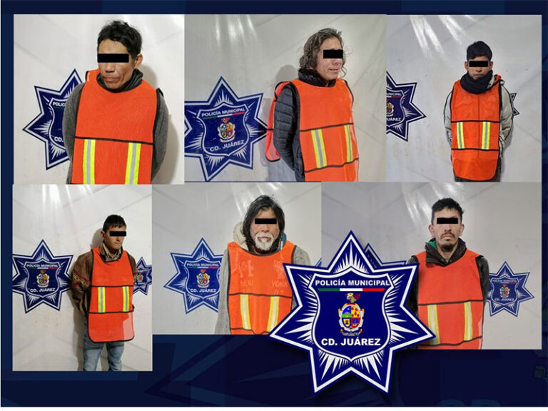 Elementos Municipales detuvieron a seis personas con orden de aprehensión