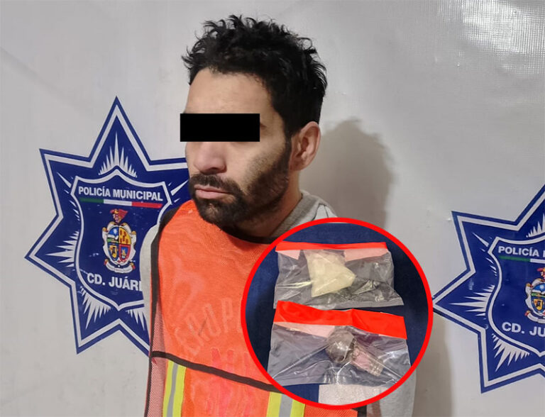 Arrestan a sujeto en posesión de cristal