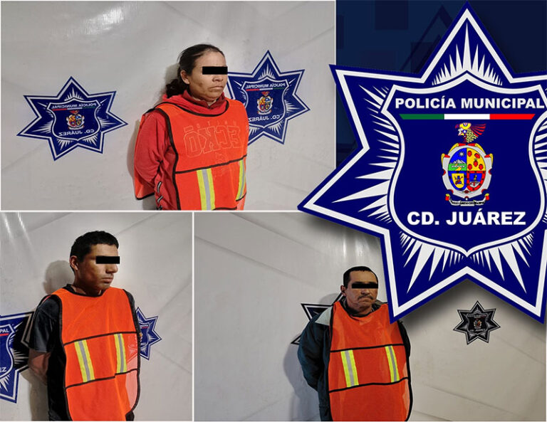 Elementos Municipales detuvieron a tres personas con orden de aprehensión