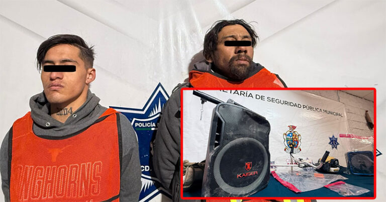 Detienen a dos presuntos ladrones en un plantel educativo de Villas Residencial Del Real