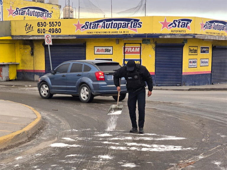 Ante posibilidad de cristalización de calles pide Seguridad Vial a conducir con precaución