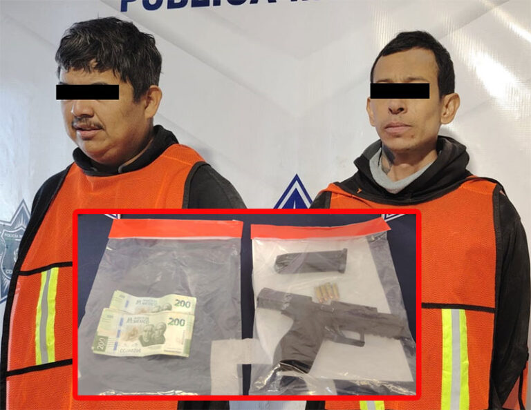 Policías Municipales arrestaron a presuntos asaltantes armados en la Toribio Ortega