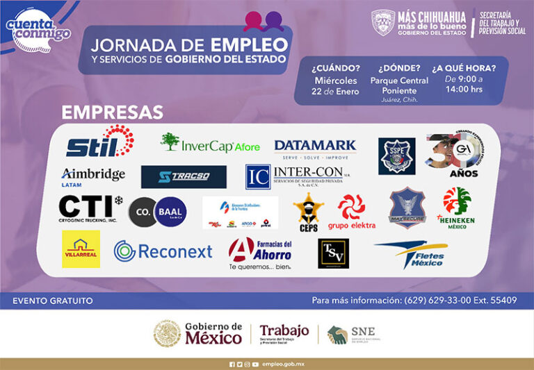 Ofertará STPS vacantes en jornada de reclutamiento en Juárez