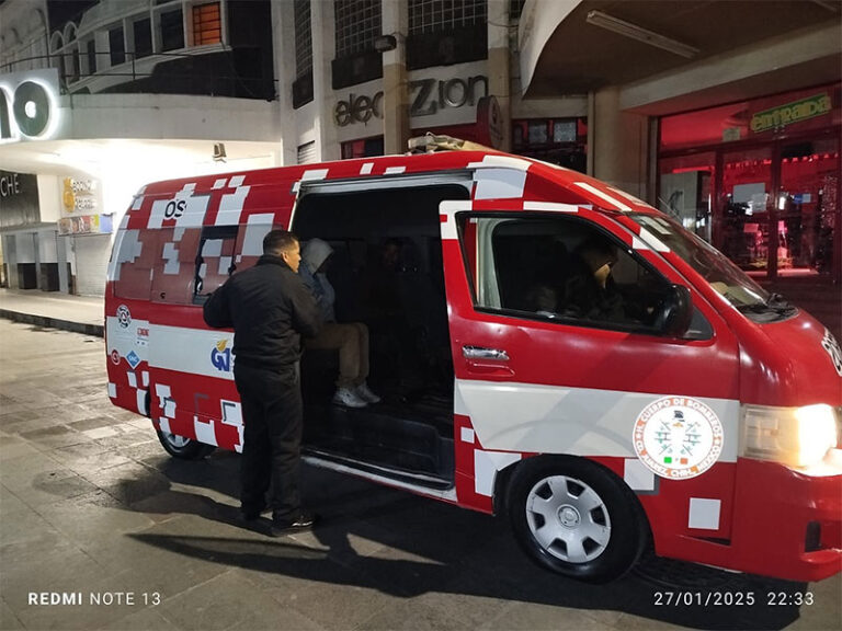 Protección Civil sigue con recorridos nocturnos para resguardar a personas en situación de calle