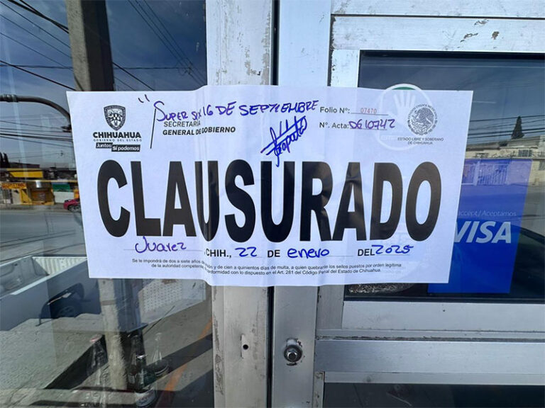 Realiza Gobernación Estatal 245 inspecciones y clausura 27 establecimientos durante la última semana