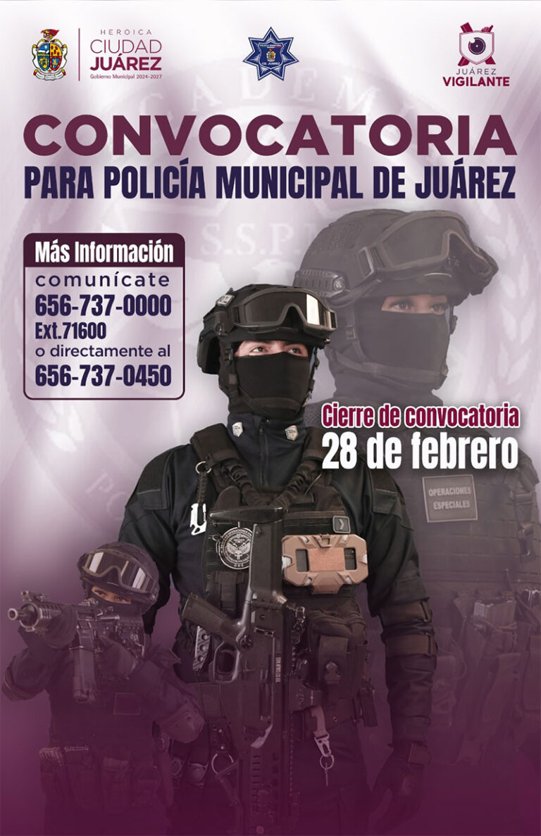 Lanza la SSPM convocatoria para formar parte de la Policía Municipal