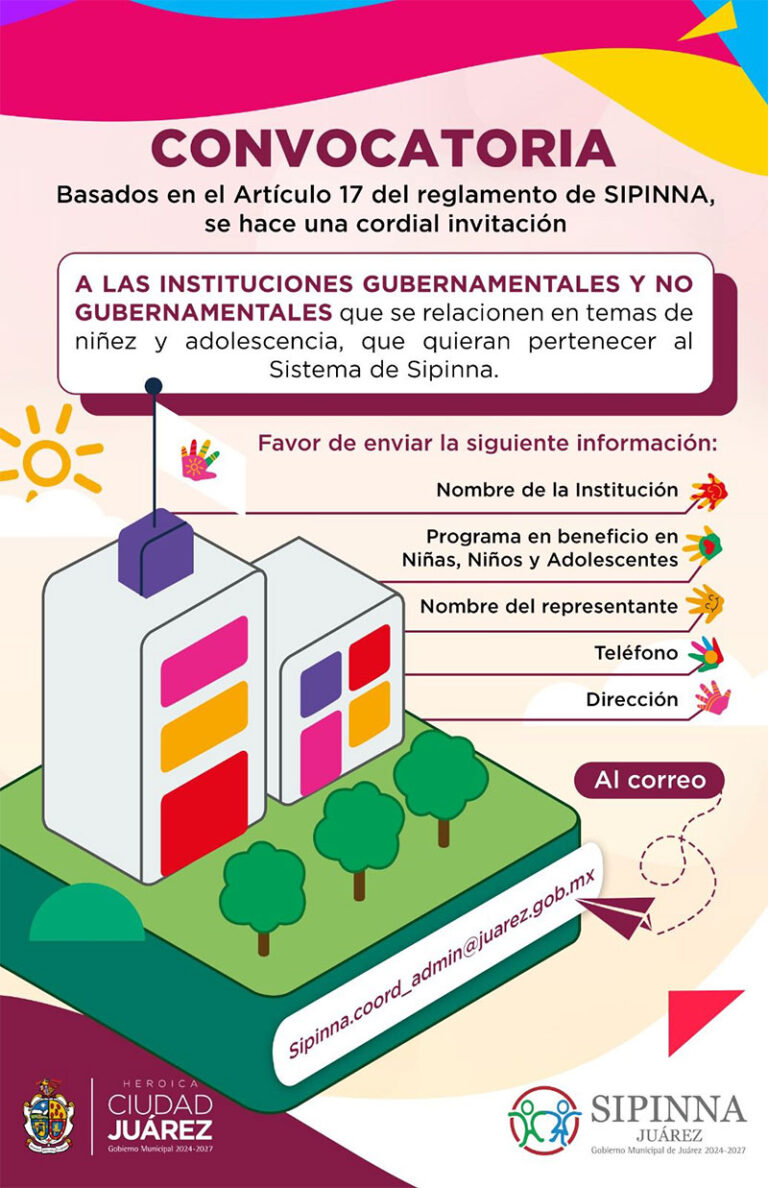 Convocatoria para instituciones interesadas en formar parte del Sistema de Sipinna