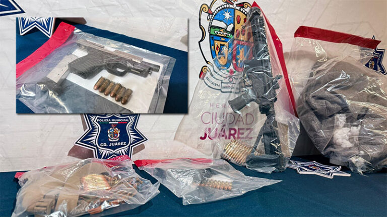 Durante el mes de enero la Policía Municipal retiró de las calles 28 armas de fuego