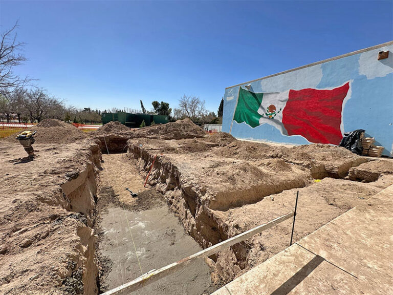 Trabaja Obras Públicas en la ampliación del Museo de Arqueología e Historia de El Chamizal