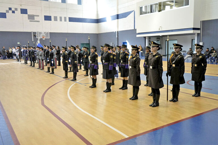 Participan más de 350 estudiantes en eventos cívicos de Secundarias Generales