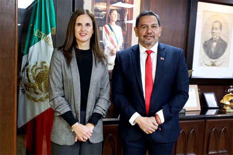Visita la Cónsul de Canadá en México al Presidente Pérez Cuéllar