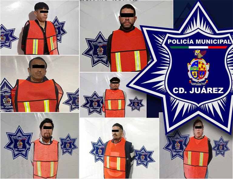 Elementos Municipales detuvieron a siete personas con orden de aprehensión