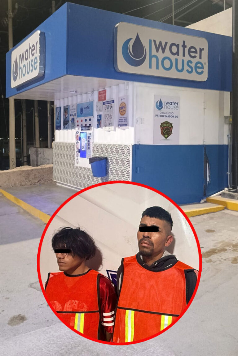 Sorprenden a dos presuntos ladrones causando daños a un negocio; uno de ellos cuenta con antecedentes penales