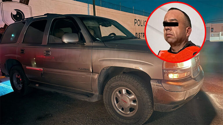 Policías Municipales detienen a sujeto en posesión de una camioneta que había sido robada el día de ayer