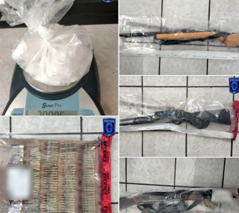 Asegura Operativo Conjunto pick up y encuentran armas largas, cartuchos y cristal, en Moris