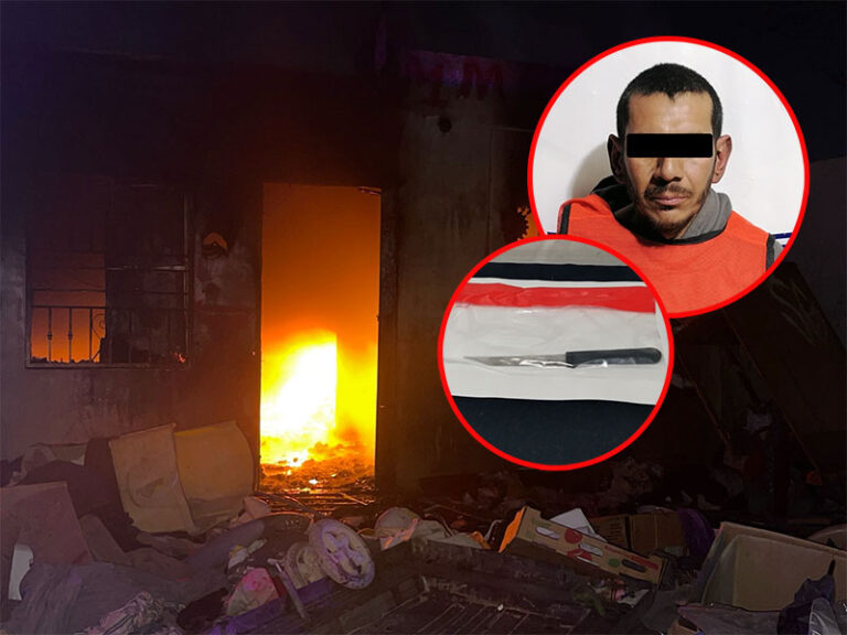 Detienen a sujeto señalado de incendiar la vivienda de su hermana tras una discusión