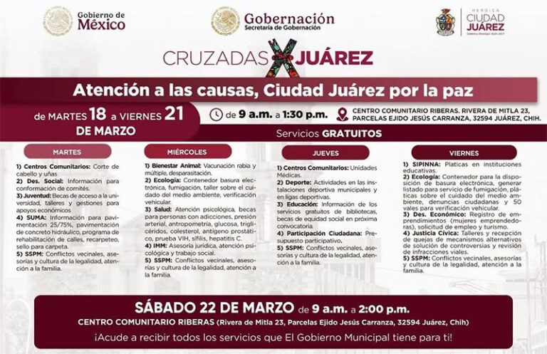 Atienden dependencias municipales a vecinos de Riberas del Bravo