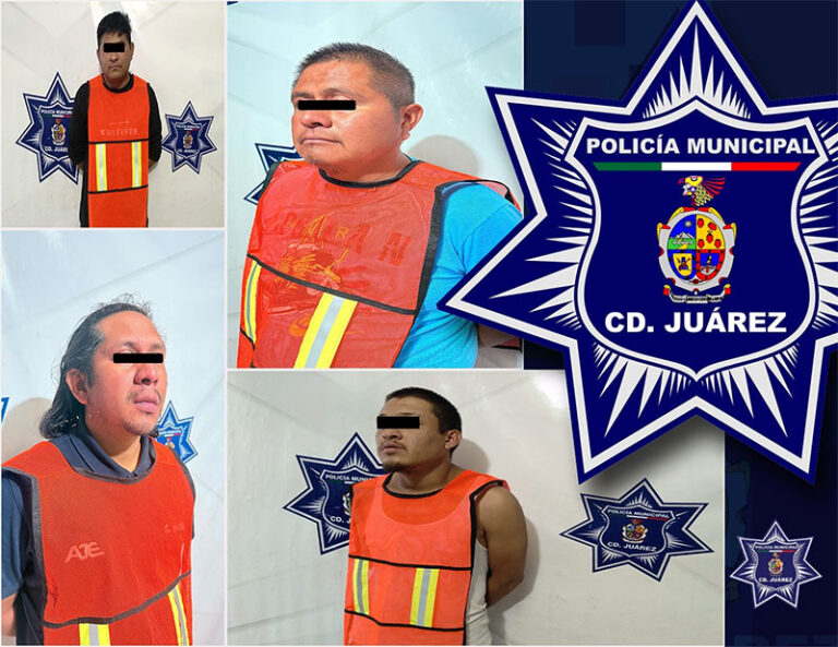 Detienen a cuatro personas por el delito de violencia familiar