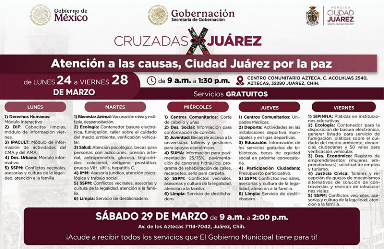 Llevan dependencias municipales sus servicios a los vecinos de la colonia Azteca