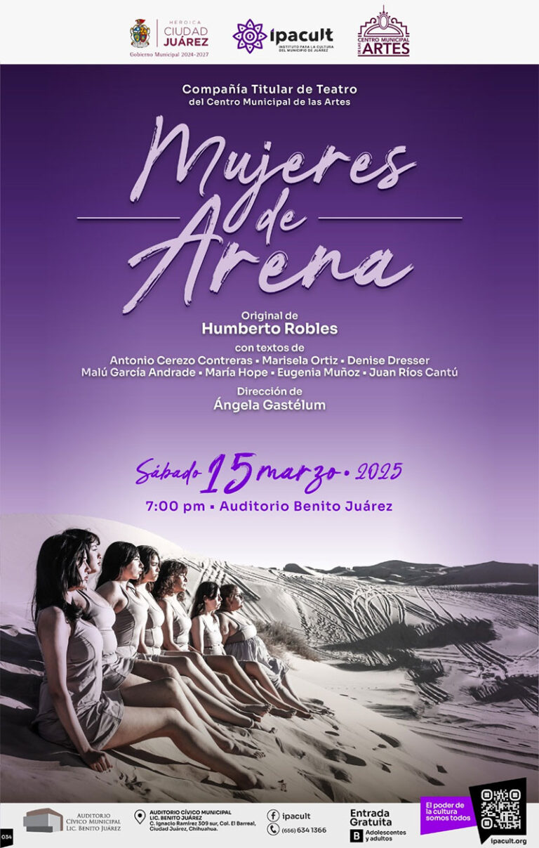 Mujeres de Arena se presentará de nueva cuenta en el Auditorio Cívico Benito Juárez