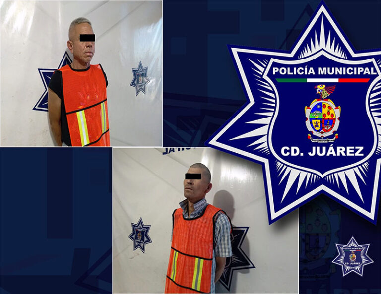 Elementos Municipales detuvieron a dos personas con orden de aprehensión