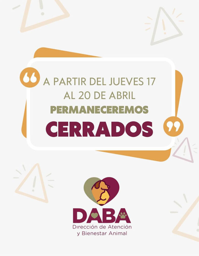 Permanecerá cerradas oficinas de DABA de jueves a domingo