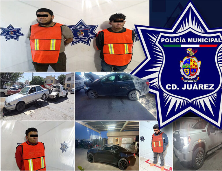 Detienen a cinco personas en posesión de vehículos con reporte de robo en hechos distintos