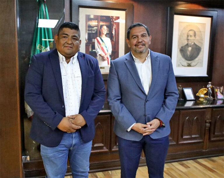 Recibe alcalde Pérez Cuéllar a Presidente Municipal de Jiménez