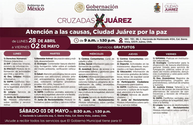 Llevan dependencias municipales sus servicios a la colonia Sierra Vista