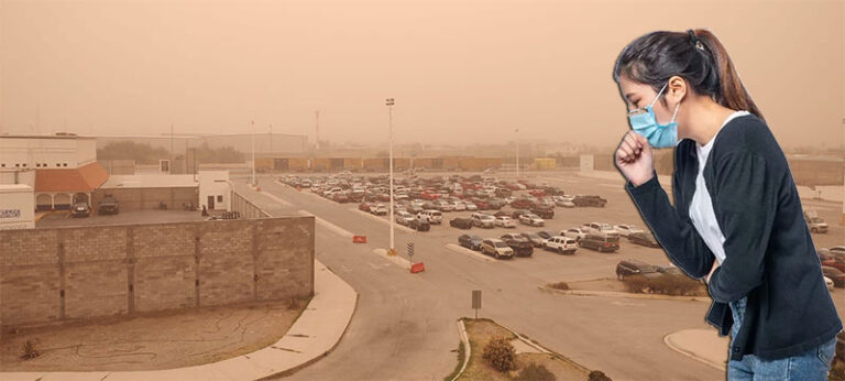 Tormentas de arena y lo perjudicial que es para los pulmones