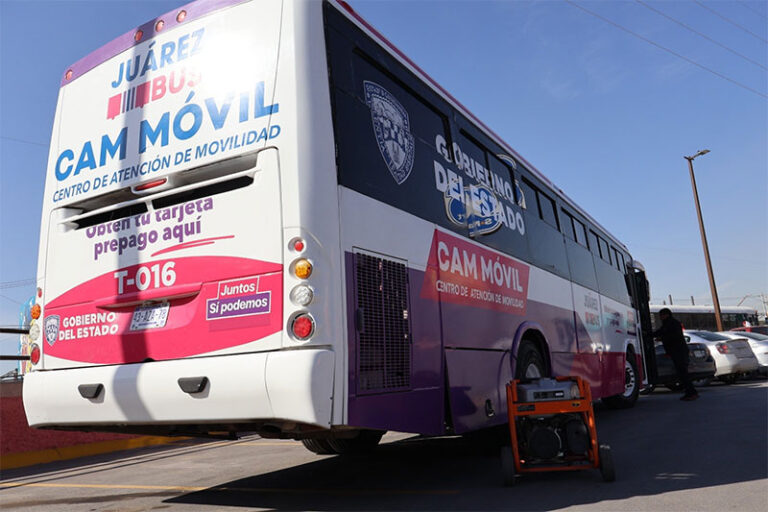 Brindarán CAM móviles del JuárezBus servicio en cinco ubicaciones durante la próxima semana
