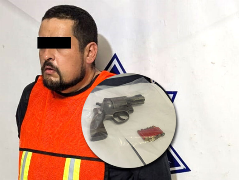 Detienen a sujeto armado; dos más fueron trasladaos a un hospital en calidad de detenidos