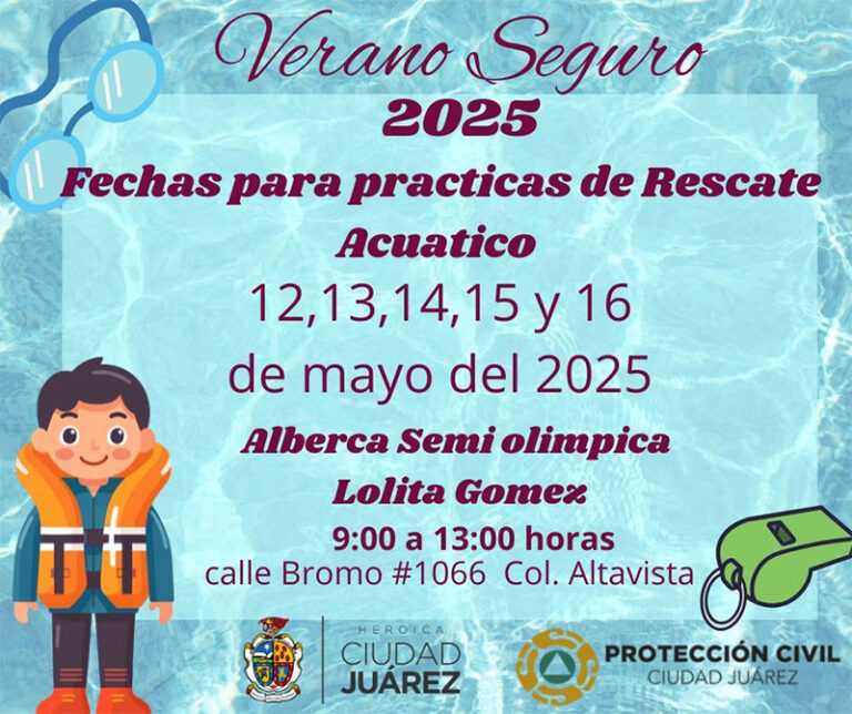 Invita Protección Civil a los cursos para certificar salvavidas