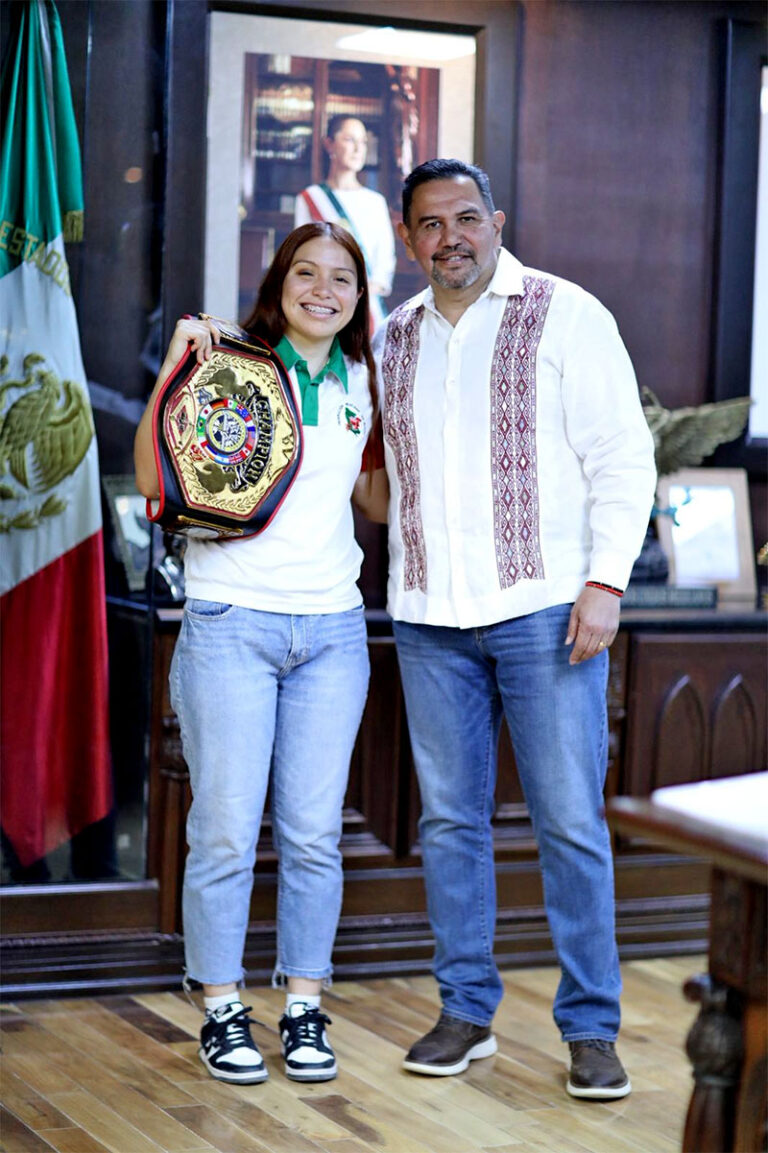 Pugilista juarense Suzeth Ramírez agradece apoyo al alcalde tras ganar campeonato en EUA