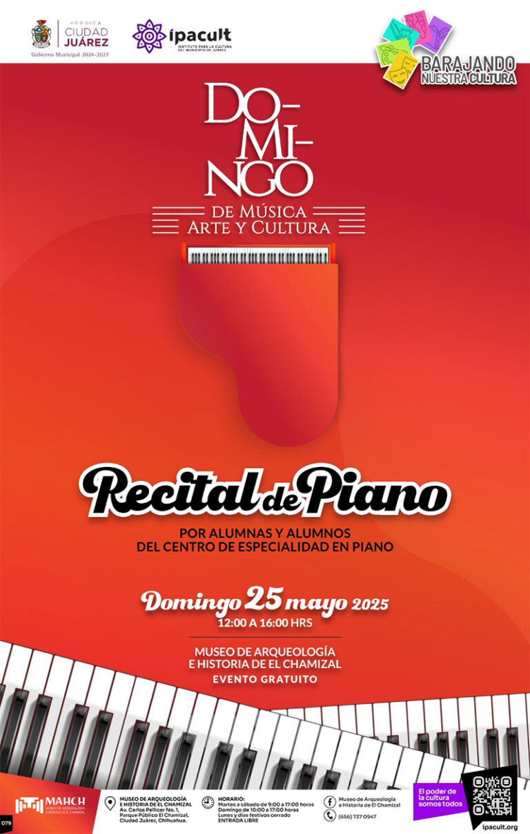 Recital “Do-Mi-ngo de Música, Arte y Cultura” llenará de talento joven el Museo de El Chamizal
