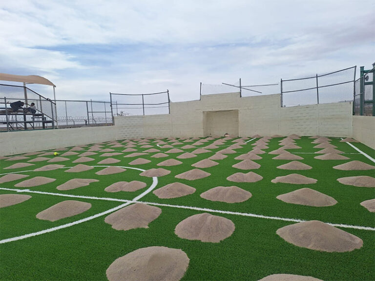 Inicia Obras Públicas construcción de domo y campo de beisbol en el COBACH 16
