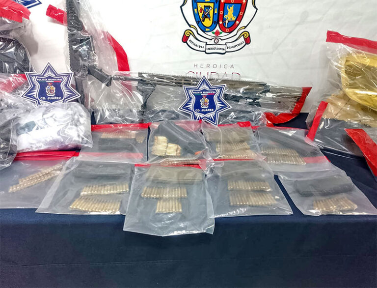 Asegura Secretaría de Seguridad Pública Municipal arsenal abandonado