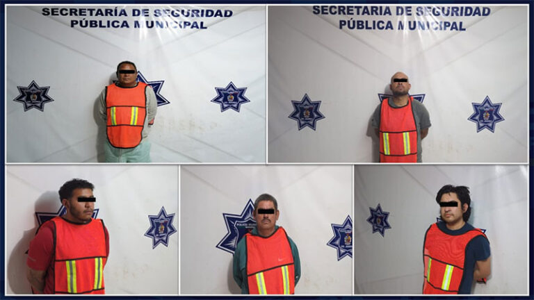 Arrestan a cinco personas acusadas por el delito de violencia familiar