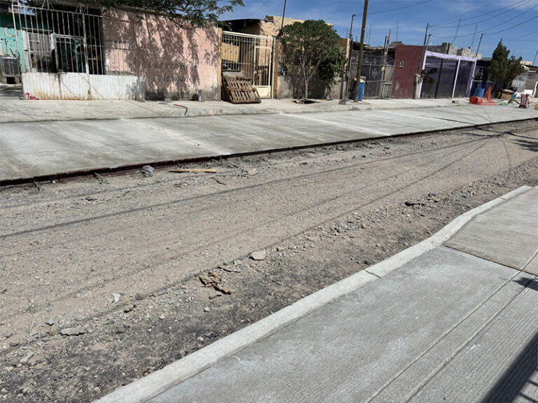 Avanza Obras Públicas en la construcción de la calle Giner Durán